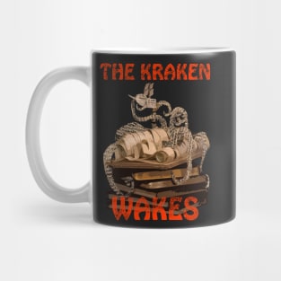 The Kraken Wakes steampunk book art Mug